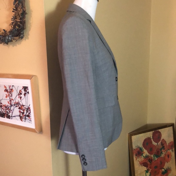BANANA REPUBLIC  size 4 Stretch Wool Classic Gray Career Timeless Lined $188 EU - Picture 3 of 16